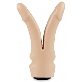 Телесная сплит-насадка харнесс - 16,5 см. - LOVETOY (А-Полимер) - купить с доставкой в Копейске