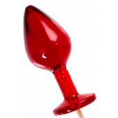 Красный леденец в форме малой анальной пробки со вкусом виски - Sosuчki - купить с доставкой в Копейске