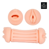 Двусторонний мастурбатор - ротик и вагина - Bior toys - в Копейске купить с доставкой