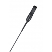 Черный гладкий стек с ручкой - 71 см. - Fetish Tentation - купить с доставкой в Копейске