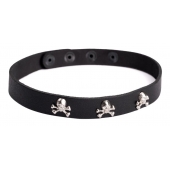 Кожаный чокер  Веселый Роджер - Sitabella - купить с доставкой в Копейске