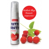 Гель-смазка Tutti-frutti с земляничным вкусом - 30 гр. - Биоритм - купить с доставкой в Копейске