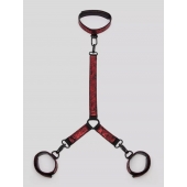 Ошейник с наручниками Reversible Faux Leather Collar and Wrist - Fifty Shades of Grey - купить с доставкой в Копейске