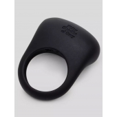 Черное эрекционное виброкольцо Sensation Rechargeable Vibrating Love Ring - Fifty Shades of Grey - в Копейске купить с доставкой