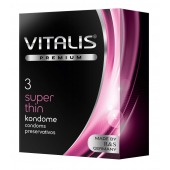 Ультратонкие презервативы VITALIS PREMIUM super thin - 3 шт. - Vitalis - купить с доставкой в Копейске