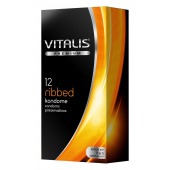 Ребристые презервативы VITALIS PREMIUM ribbed - 12 шт. - Vitalis - купить с доставкой в Копейске