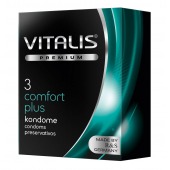 Контурные презервативы VITALIS PREMIUM comfort plus - 3 шт. - Vitalis - купить с доставкой в Копейске