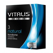 Классические презервативы VITALIS PREMIUM natural - 3 шт. - Vitalis - купить с доставкой в Копейске