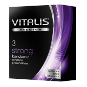 Презервативы с утолщенной стенкой VITALIS PREMIUM strong - 3 шт. - Vitalis - купить с доставкой в Копейске