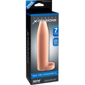 Телесная насадка Real Feel Enhancer XL - 17 см. - Pipedream - в Копейске купить с доставкой