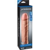 Телесная насадка Fantasy X-tensions Perfect 2  Extension - 20,3 см. - Pipedream - в Копейске купить с доставкой