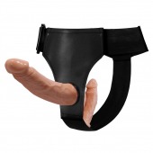 Женский страпон с 2 отростками - внешним и внутренним - Baile - купить с доставкой в Копейске