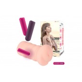 Телесный вибромастурбатор-вагина Gloria Auto - KOKOS - в Копейске купить с доставкой