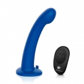 Синяя насадка Remote Control P-Spot G-Spot с черными трусиками - 20 см. - Pegasus - купить с доставкой в Копейске