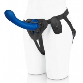 Синяя насадка Remote Control P-Spot G-Spot с черными трусиками - 20 см. - Pegasus - купить с доставкой в Копейске