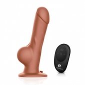 Реалистичный страпон с радиоуправлением Remote Control Realistic - 21 см. - Pegasus - купить с доставкой в Копейске