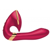 Малиновый вибростимулятор SOYO - 17 см. - Shunga