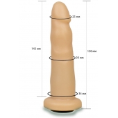 Телесная насадка Harness - 15,8 см. - LOVETOY (А-Полимер) - купить с доставкой в Копейске