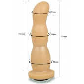 Телесная рельефная насадка Harness - 15,9 см. - LOVETOY (А-Полимер) - купить с доставкой в Копейске