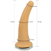 Телесная гладкая насадка Harness - 13,3 см. - LOVETOY (А-Полимер) - купить с доставкой в Копейске