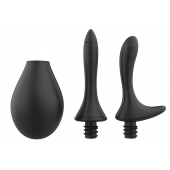 Черный анальный душ Nexus Anal Douche Set с 2 сменными насадками - Nexus Range - купить с доставкой в Копейске