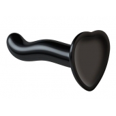 Черный фаллоимитатор-насадка Strap-On-Me P G spot Dildo size S - 16,4 см. - Strap-on-me - купить с доставкой в Копейске