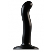 Черный фаллоимитатор-насадка Strap-On-Me P G spot Dildo size S - 16,4 см. - Strap-on-me - купить с доставкой в Копейске