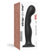 Черная насадка Strap-On-Me Dildo Plug P G size XXL - Strap-on-me - купить с доставкой в Копейске