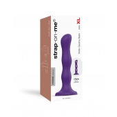 Фиолетовая насадка Strap-On-Me Dildo Geisha Balls size XL - Strap-on-me - купить с доставкой в Копейске