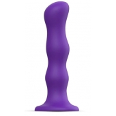 Фиолетовая насадка Strap-On-Me Dildo Geisha Balls size XL - Strap-on-me - купить с доставкой в Копейске
