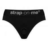Черные трусики для насадок Heroine Lingerie Harness - size S - Strap-on-me - купить с доставкой в Копейске