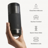 Черный мастурбатор с контролем всасывания Arcwave Pow Stroker - Arcwave - в Копейске купить с доставкой