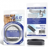 Кольцо на пенис из искусственной кожи на липучке VELCRO COCK RING - 5 см. - BlueLine - в Копейске купить с доставкой