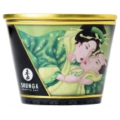 Массажная свеча Exotic Green Tea с ароматом зелёного чая - 170 мл. - Shunga - купить с доставкой в Копейске