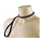 Эффектный сверкающий ошейник с поводком  Гламур - Sitabella - купить с доставкой в Копейске