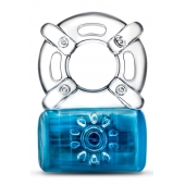 Синее эрекционное виброкольцо Pleaser Rechargeable C-Ring - Blush Novelties - в Копейске купить с доставкой