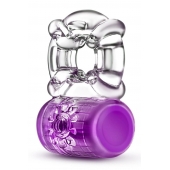 Фиолетовое эрекционное виброкольцо Pleaser Rechargeable C-Ring - Blush Novelties - в Копейске купить с доставкой