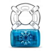 Синее эрекционное виброкольцо One Night Stand Vibrating C-Ring - Blush Novelties - в Копейске купить с доставкой