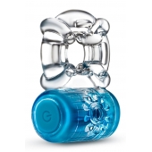 Синее эрекционное виброкольцо One Night Stand Vibrating C-Ring - Blush Novelties - в Копейске купить с доставкой
