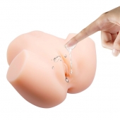 Телесный мастурбатор с 2 тоннелями Dual Vagina and Ass Veronica - Baile - в Копейске купить с доставкой