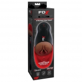 Коричневый мастурбатор-вагина с вибрацией Fuck-O-Matic 2 - Pipedream - в Копейске купить с доставкой