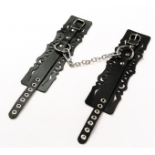 Узорчатые кожаные оковы с регулируемыми ремешками - Crazy Handmade - купить с доставкой в Копейске