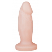 Телесная анальная пробка-фаллос - 12 см. - LOVETOY (А-Полимер)