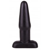 Чёрный плаг классической формы - 14 см. - LOVETOY (А-Полимер)