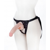 Реалистичный фаллос на поясе Harness - 20,5 см. - LOVETOY (А-Полимер) - купить с доставкой в Копейске