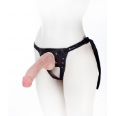 Податливый фаллос на трусиках Harness - 20,5 см. - LOVETOY (А-Полимер) - купить с доставкой в Копейске