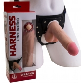 Страпон в подарочной упаковке: трусики с плугом и фаллоимитатор-насадка - 16 см. - LOVETOY (А-Полимер) - купить с доставкой в Копейске