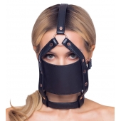 Черный намордник с кляпом-шаром Head Harness With A Gag - Orion - купить с доставкой в Копейске