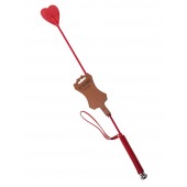 Стек с красным наконечником-сердечком - 70 см. - Sitabella - купить с доставкой в Копейске