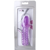 Фиолетовая насадка, удлиняющая половой член - 13,5 см. - Toyfa Basic - в Копейске купить с доставкой